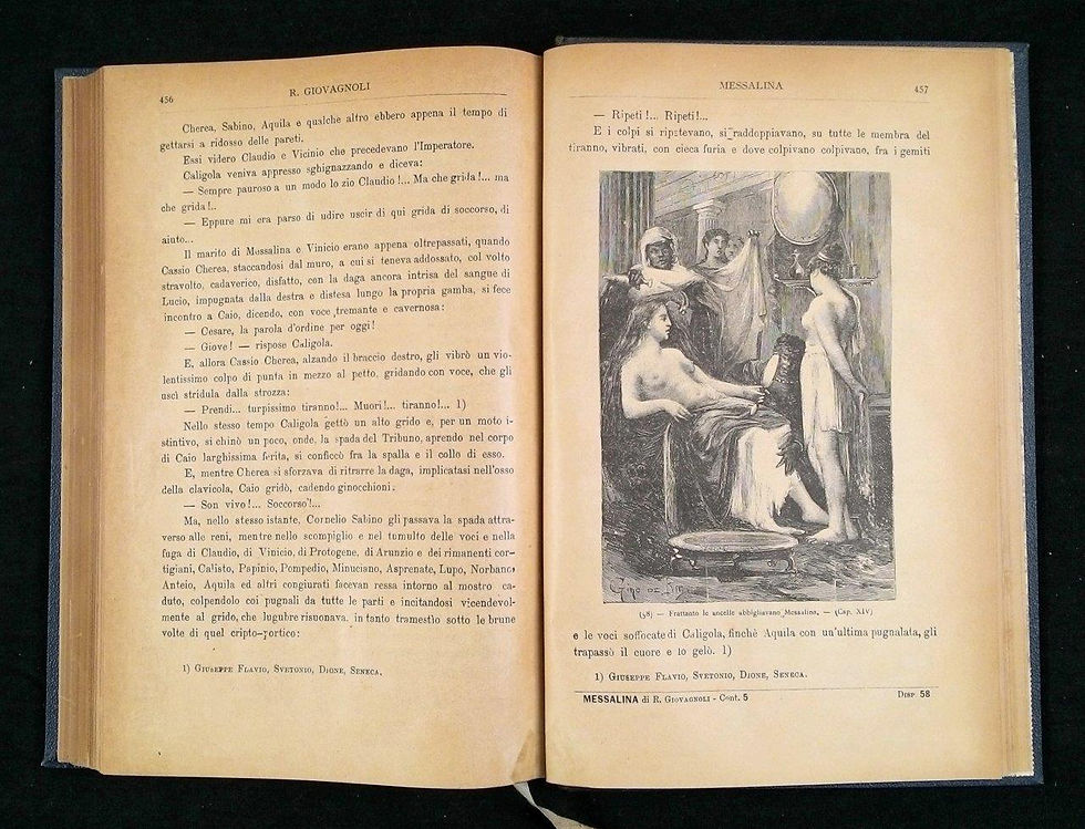 Miniatura: MESSALINA  scene romane 1887