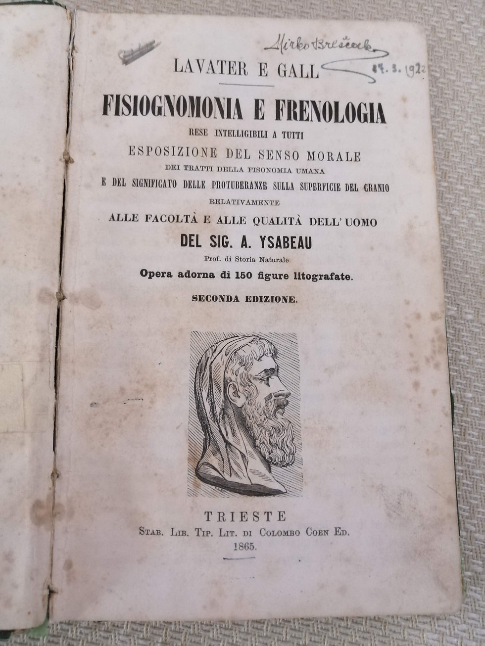 Miniatura: Fisiognonomia e Frenologia 1865