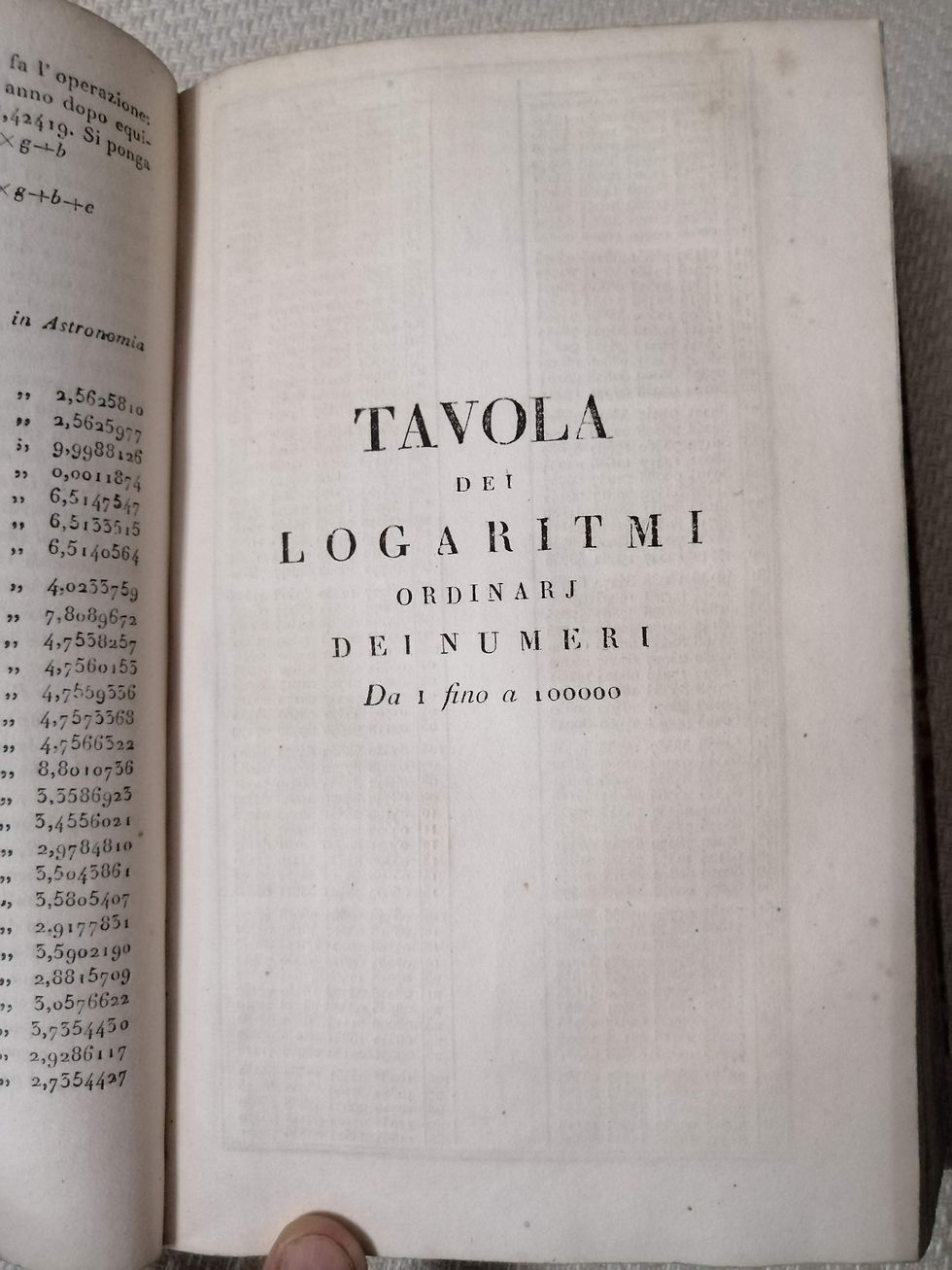 Miniatura: TAVOLE LOGARITMICHE  1827