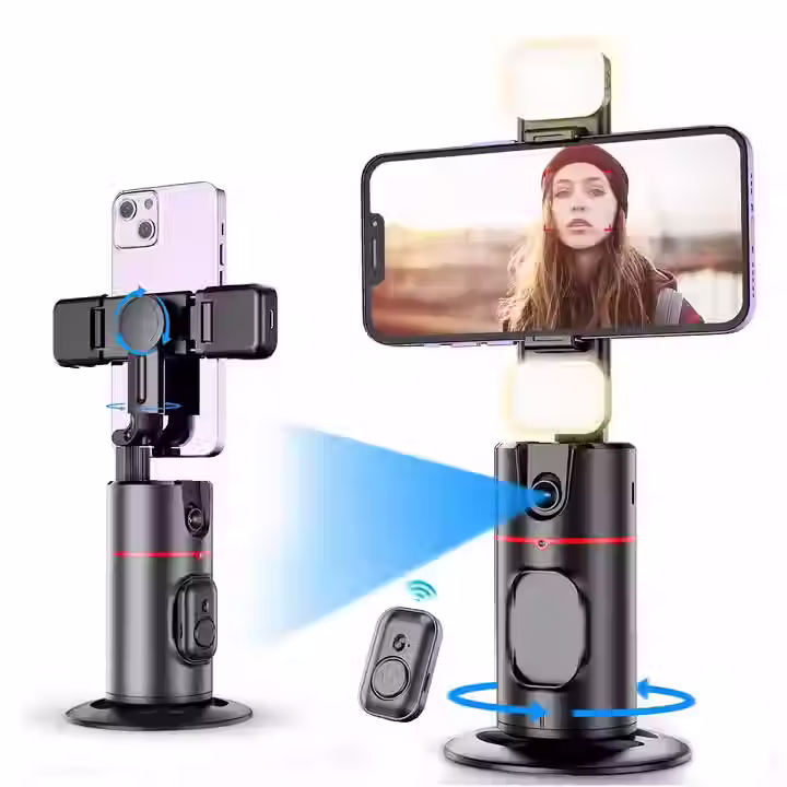 Auto Face Tracking P02 Gimbal Stabilizer Camera AI Tripod Selfie Stick Phone