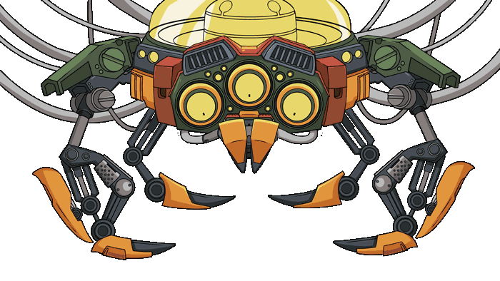 mobile game art kumkwat tag military platformer robot monster spider mech boss level