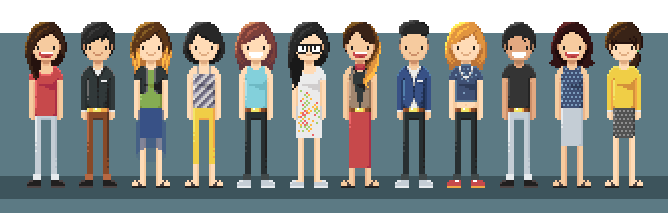 illustration animation pixel art padang sg50 singapore sg marina bay sands esplanade stadium celebration flag