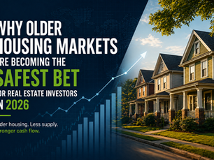 Older housing markets real estate investing 2026 stable residential homes and cash flow strategy