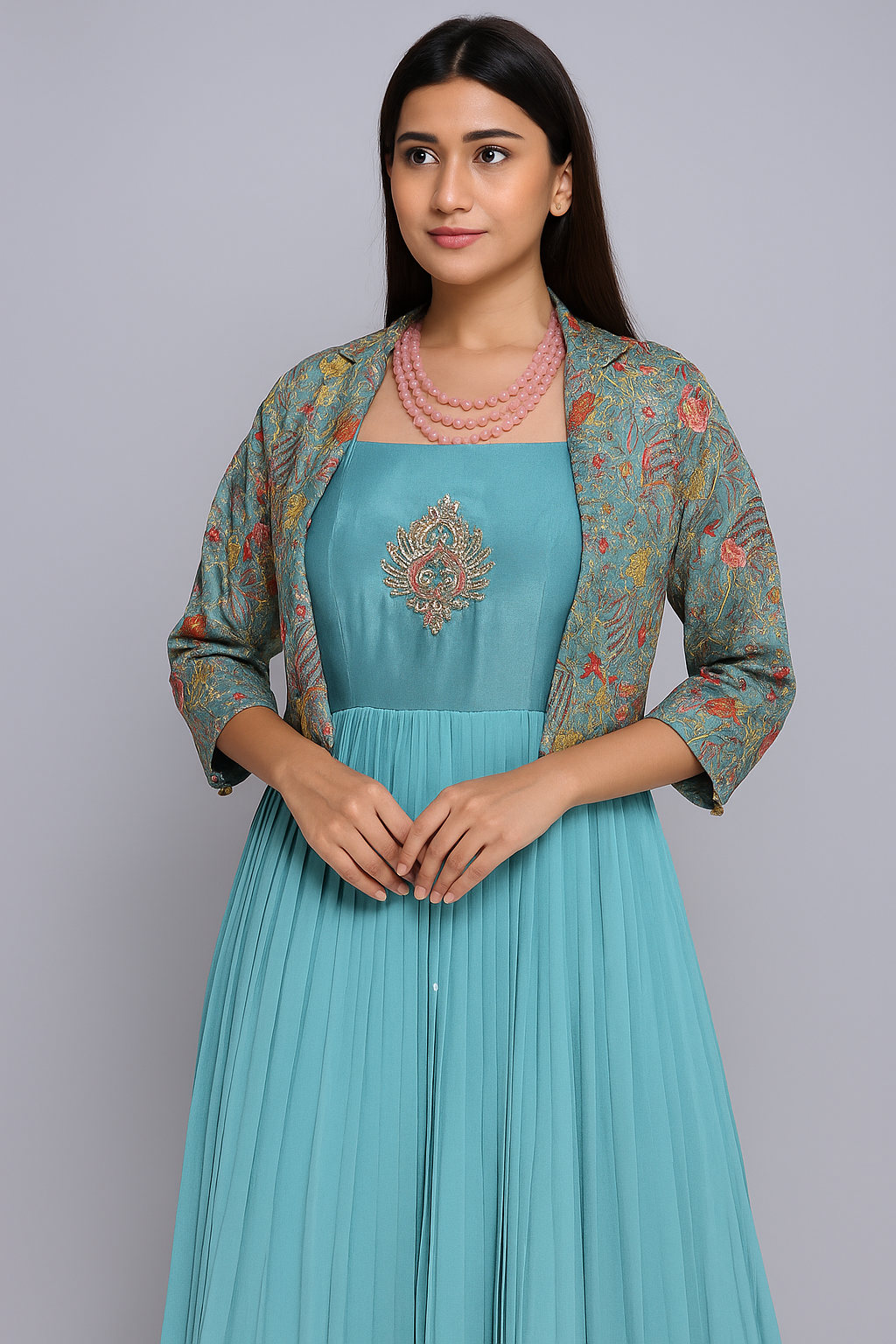 Turquoise Muse Gown