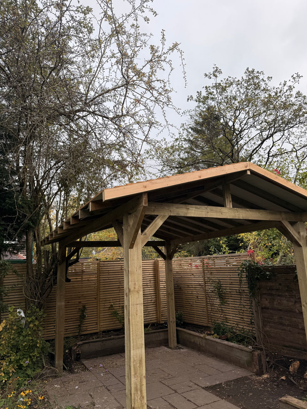 pergola installed by MB Joinery Design