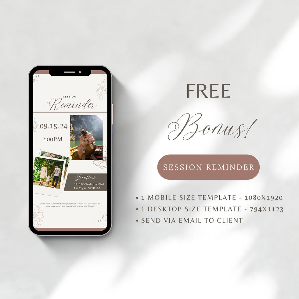 Thumbnail: Family Photography Client Welcome Style Guide Template for Canva