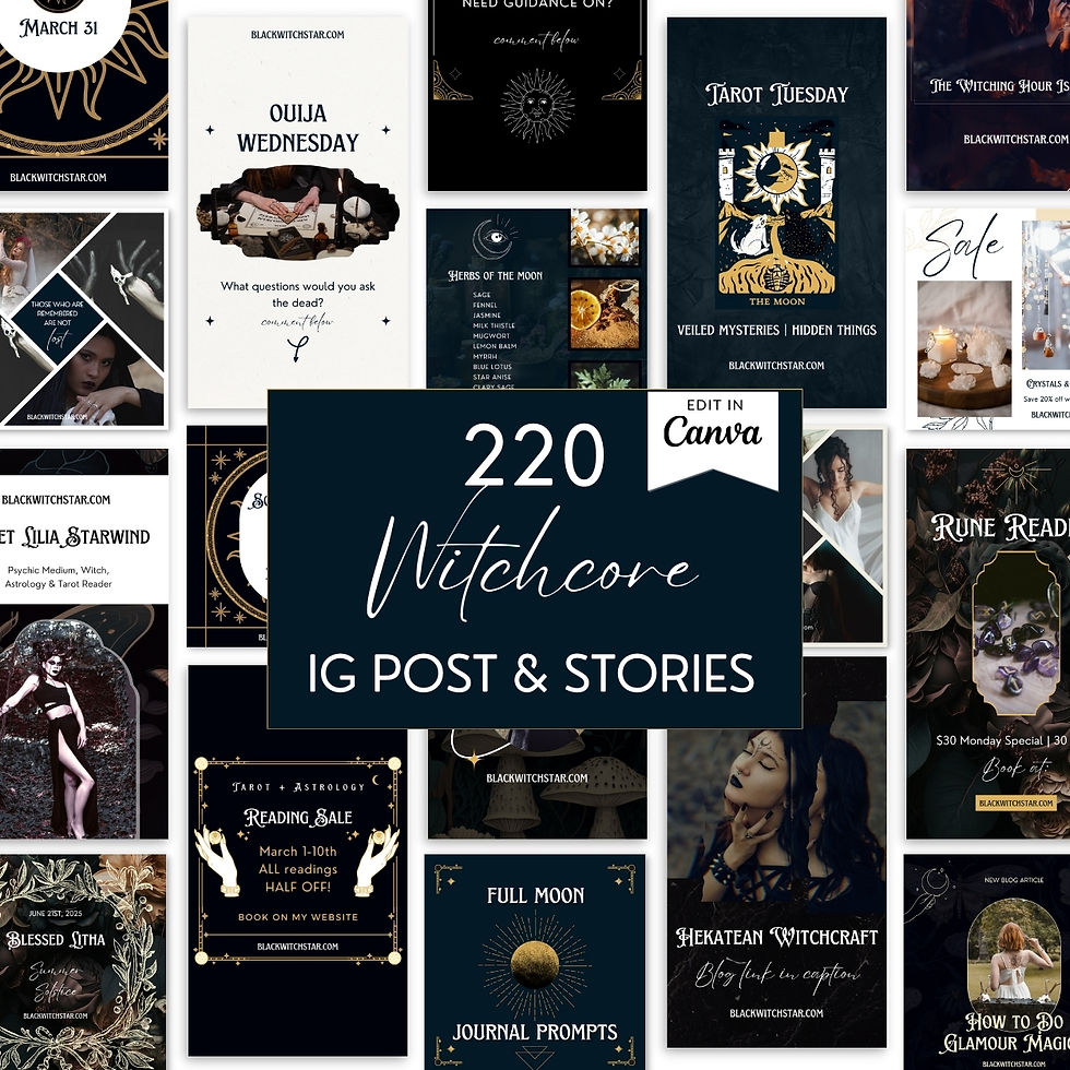 Thumbnail: Witchy Business Instagram Canva Templates
