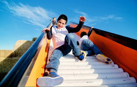 Giant "Orange Crush" Roller Slide