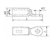 Thumbnail: Cosses aluminium-cuivre - Section 16 mm²