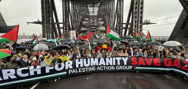 Sydney Harbour Bridge Protest