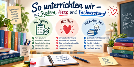 So unterrichten wir.