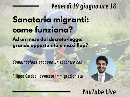 Incontro sulla sanatoria 2020