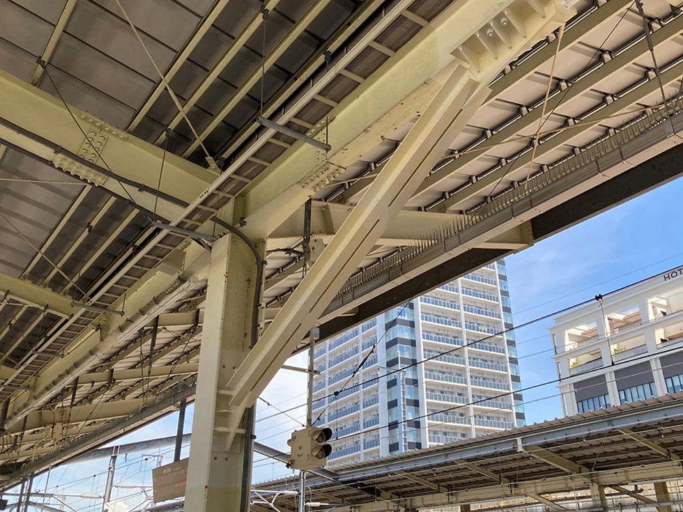方杖補強（駅構内）