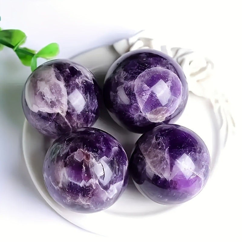 25mm Natural Dream Amethyst Sphere Ball Polished - Decor, Healing, Collector
