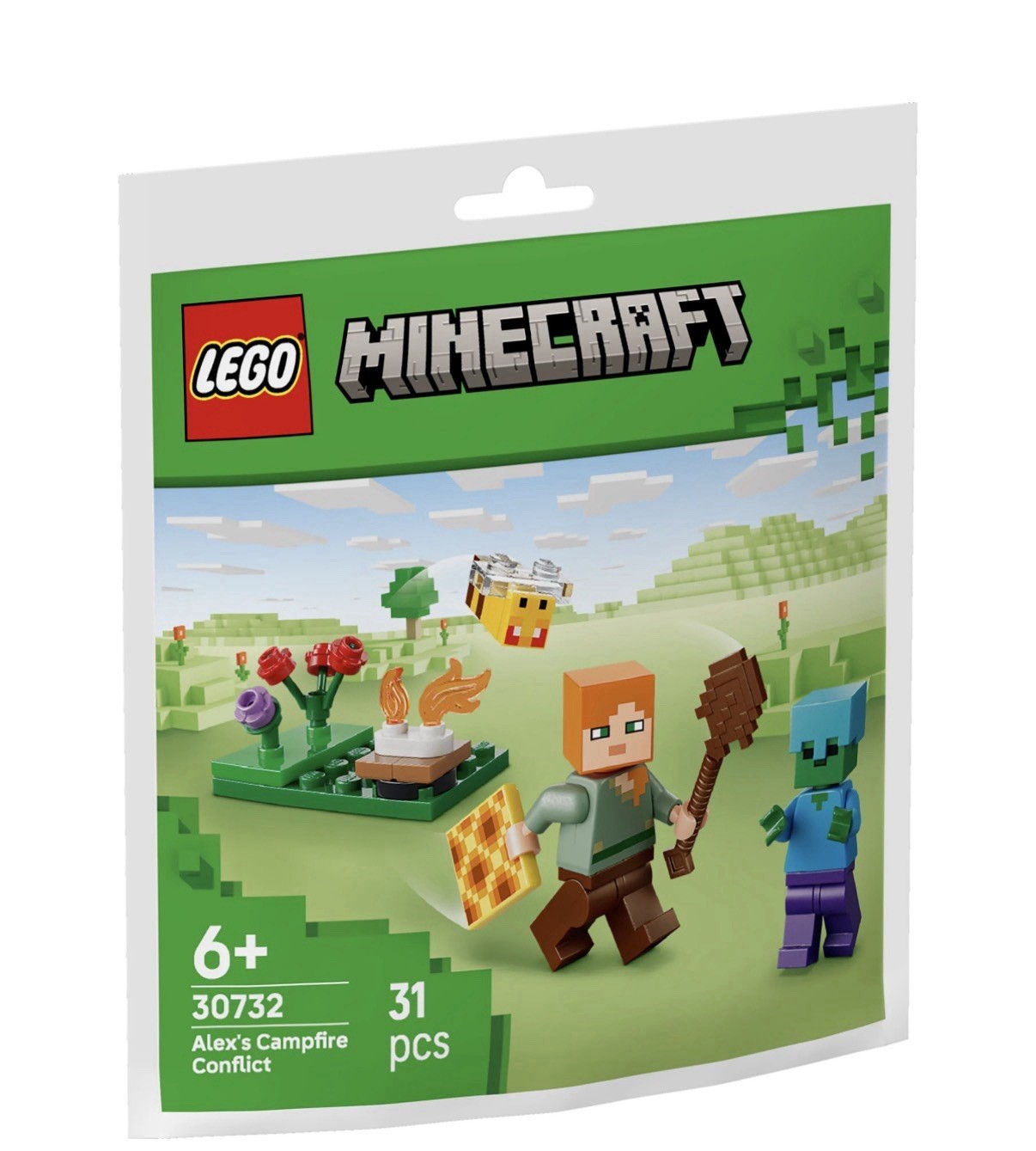 LEGO Minecraft 30732 Alex’s Campfire Conflict NEW Sealed Paper Bag BNIP