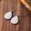 Thumbnail: Rainbow Moonstone Handmade Earring - Pear Shape - supplied ready to gift