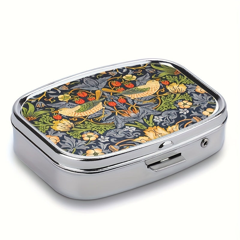 Thumbnail: Pill Box - William Morris Style - 2 compartments