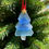 Thumbnail: Blue Handcrafted Sea Glass Christmas Tree Ornament - a Gift for Ocean Lovers