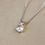 Thumbnail: 18K gold plated-Plated S925 Zirconia Pendant Necklace -  Single Collarbone Chain