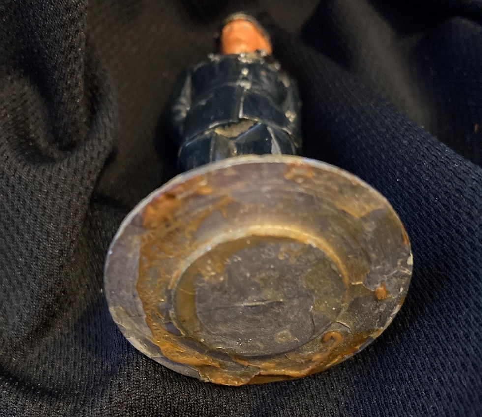Thumbnail: Vintage London Bobby Figurine: 1970s-80s Cast Metal UK Police Model
