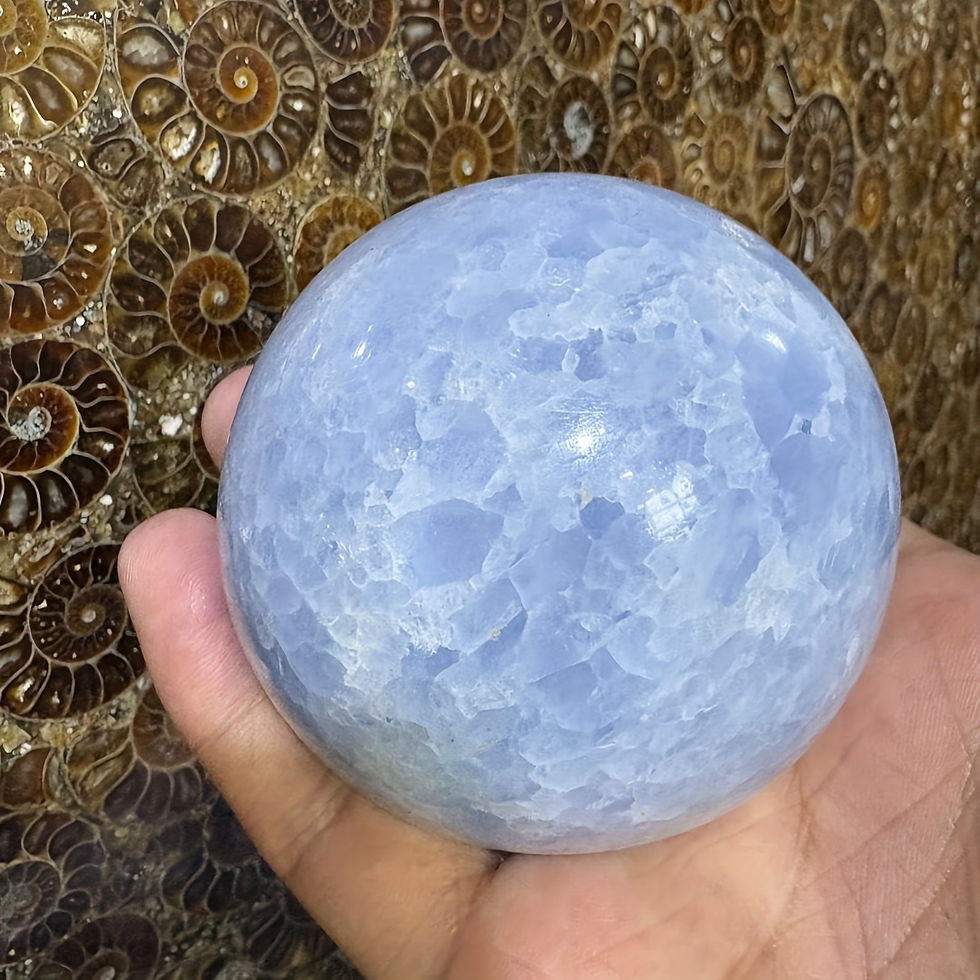 Thumbnail: Kyanite Sphere - UV Reactive Marbled Blue & Pink, 5.08cm-8.0cm Polished Specimen