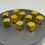 Thumbnail: 2 Gold-Plated Dice with acrylic D6 cores in velvet bag. Decorative & functional