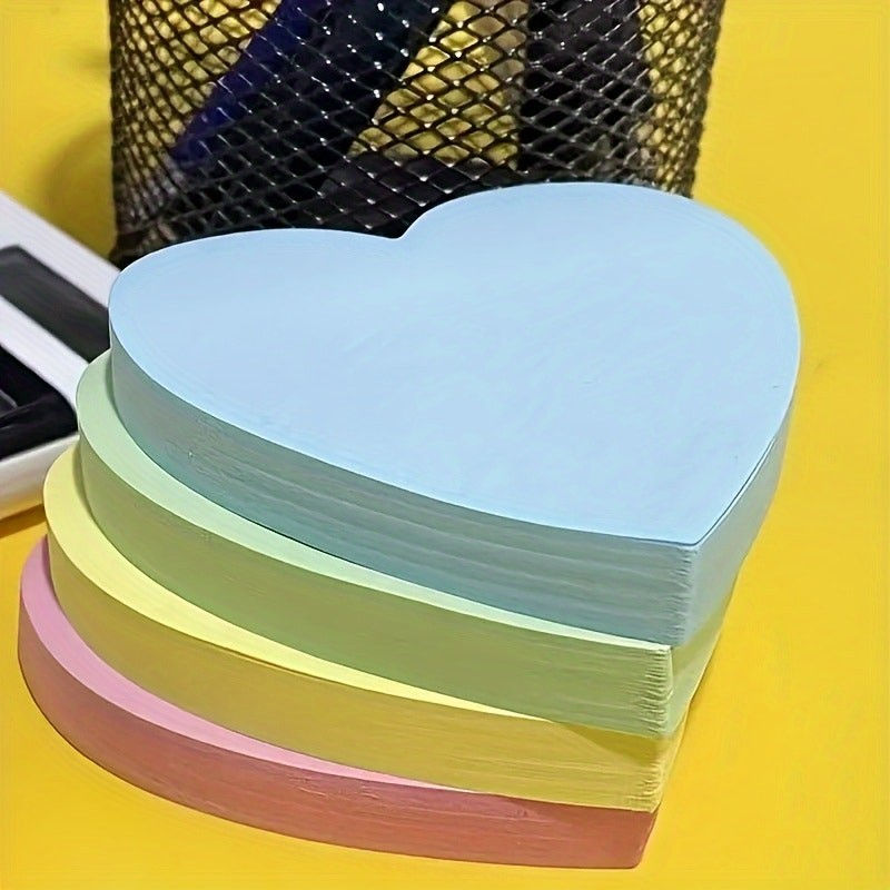 Thumbnail: 200 Heart-shaped Sticky Notes - novelty multi coloured for valentines