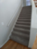 Fleck frieze high-traffic carpet on stairs in Blue Ridge, Georgia