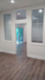 Floating Vinyl Plank Flooring installed on Concrete Moisture barrier in Blairsviile, Georgia. LVP, Luxury Vinyl Plank