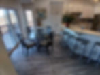 Floating LVP in kitchen and dining area in Hiawassee Georgia. LVP, Luxury Vinyl Plank