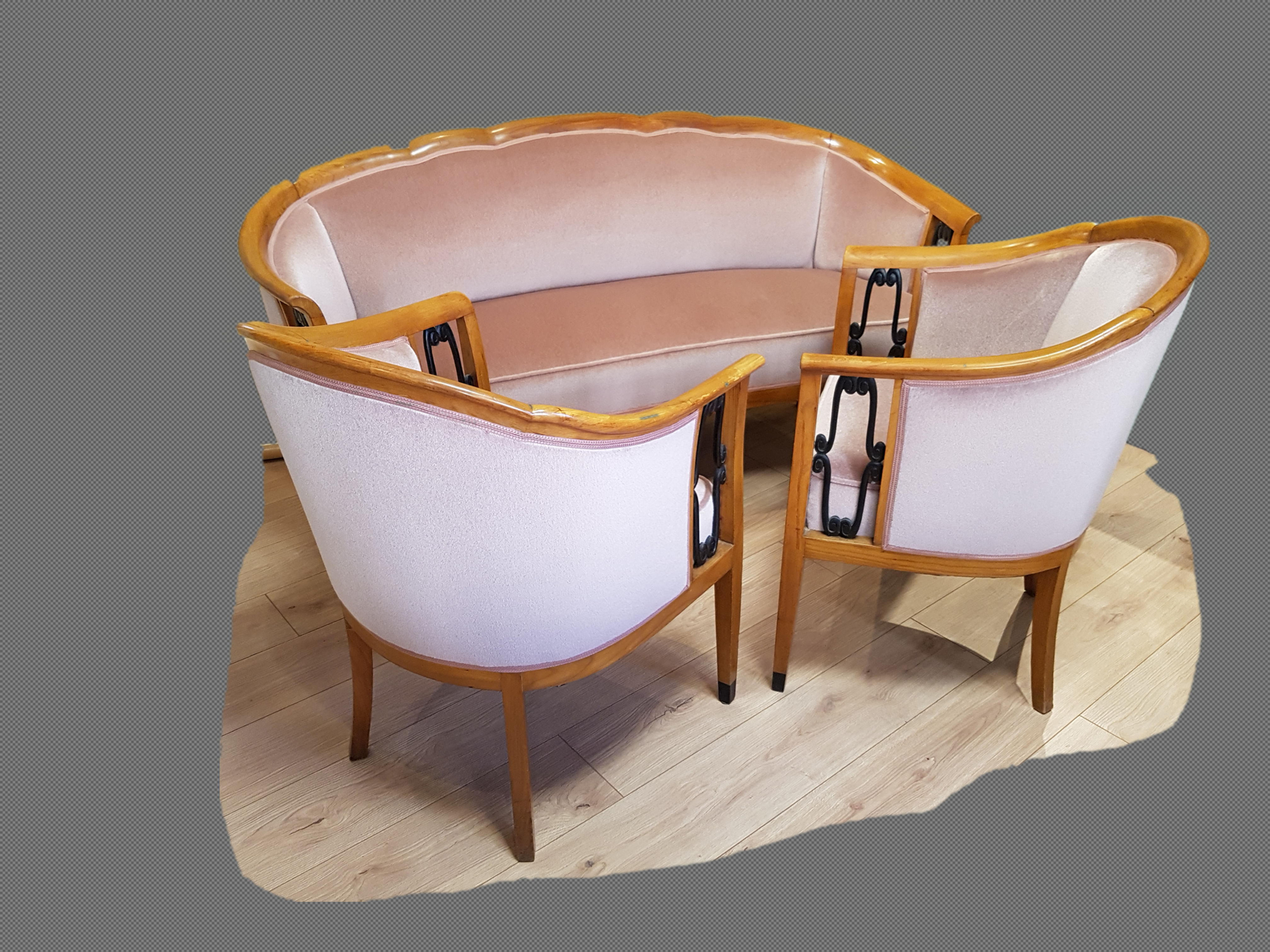 Polster-Garnitur art deco