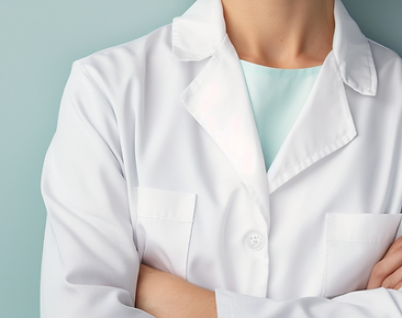 medical professional in white lab coat