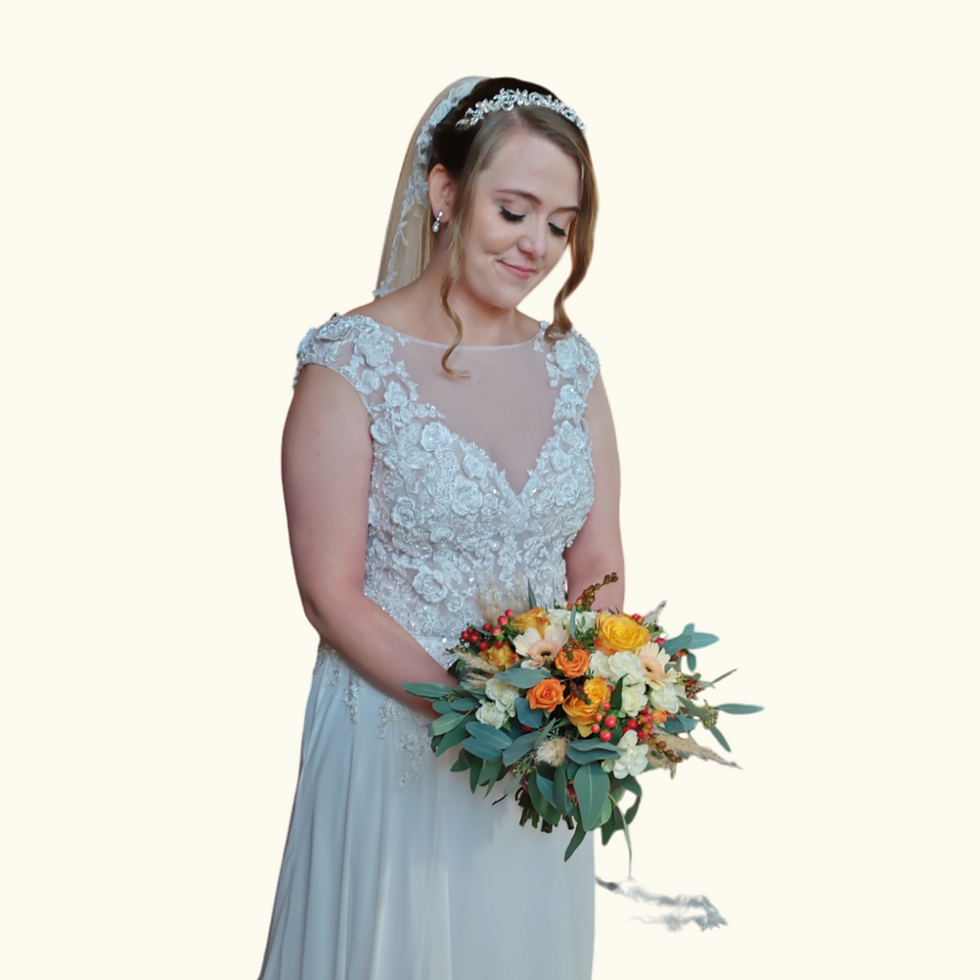 Real bride - low bun