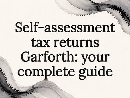 Decorative title card illustration for tax guide