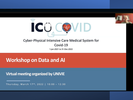 Workshop on data and artificial intelligence under the scope of the ICU4COVID project