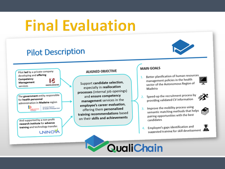Final evaluation of the Qualichain project