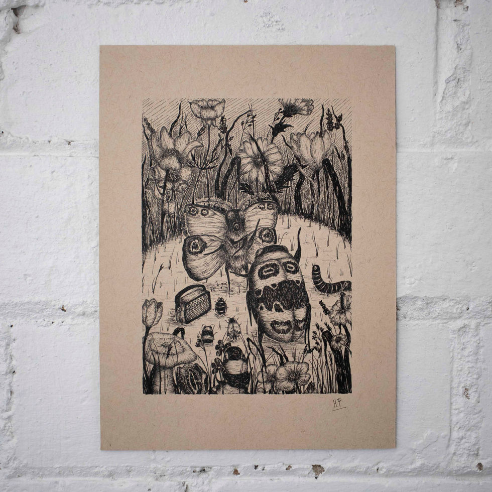 Original Drawing - 'Bug Dance'