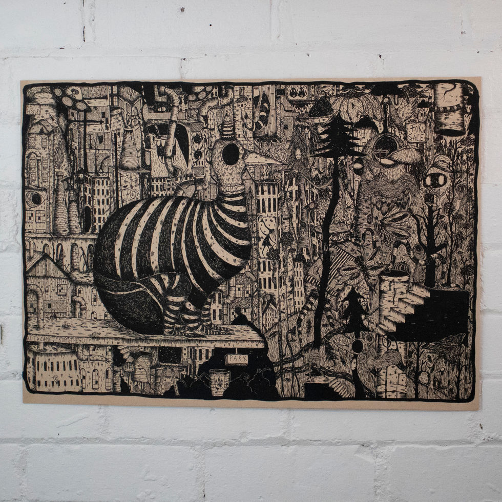Original Drawing - 'It came for the city'