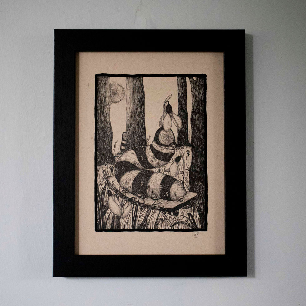 Original Drawing - 'Snowdrop Fairy'