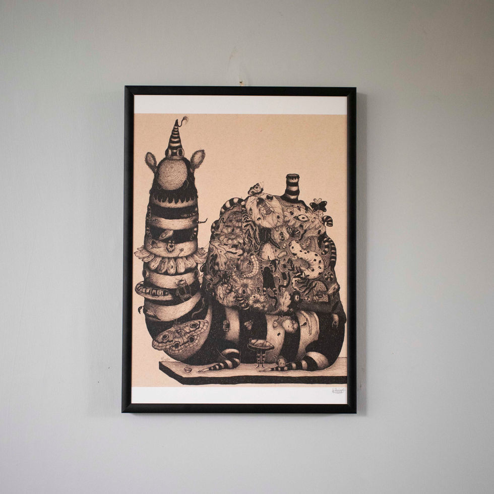 A4 art print - 'Looking Closer'