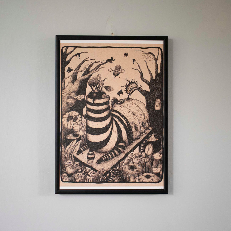 A4 Art Print - 'Costume Creature'