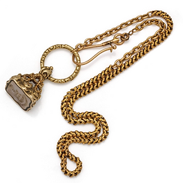Cachet en or jaune 18K (750/1000)