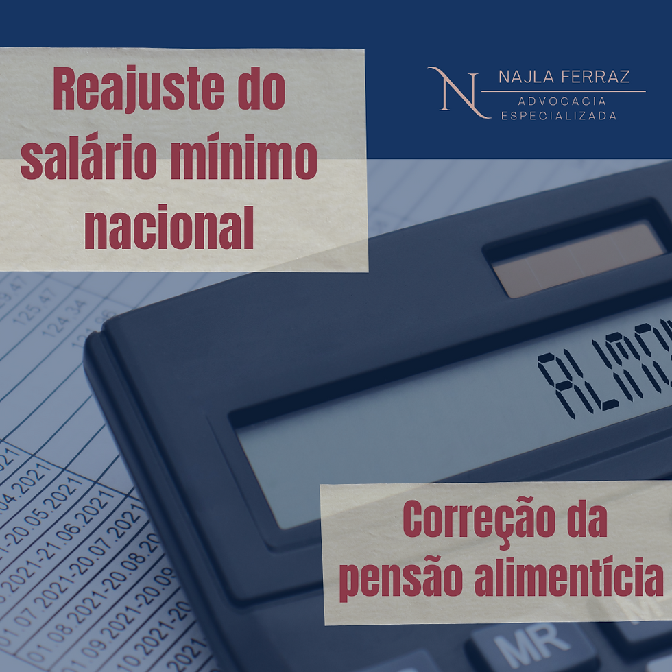 Reajuste salário mínimo 2023 e pensão alimentícia