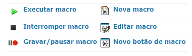 Barra de ferramentas macro SOLIDWORKS