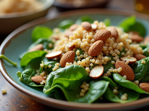 Exploring the Mediterranean Freshness: Spinach Quinoa Salad Recipe