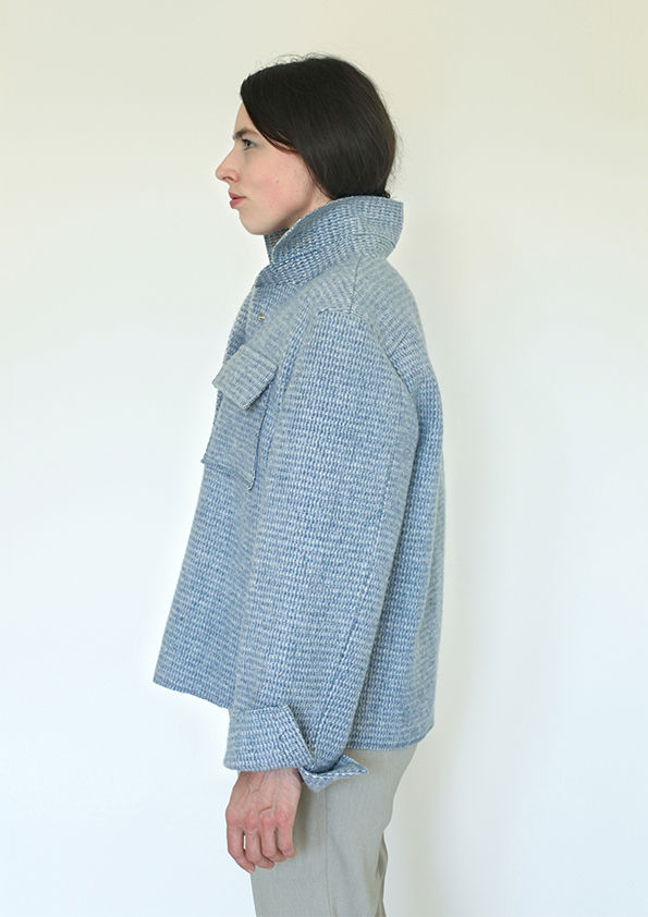 Miniatura: Linda Havrlíková česká ovčí vlna vlněný ručně šitý kabát