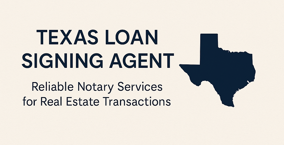 Texas-shaped silhouette and Lone Star design as a banner background for PSA Signing Services, a Texas loan signing agent and 