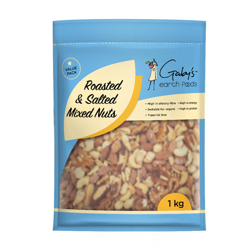 Mixed nuts salted 1Kg Gaby's Earth Foods