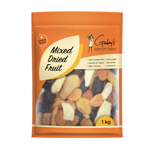Mixed dried fruit 1Kg Gaby's Earth Foods