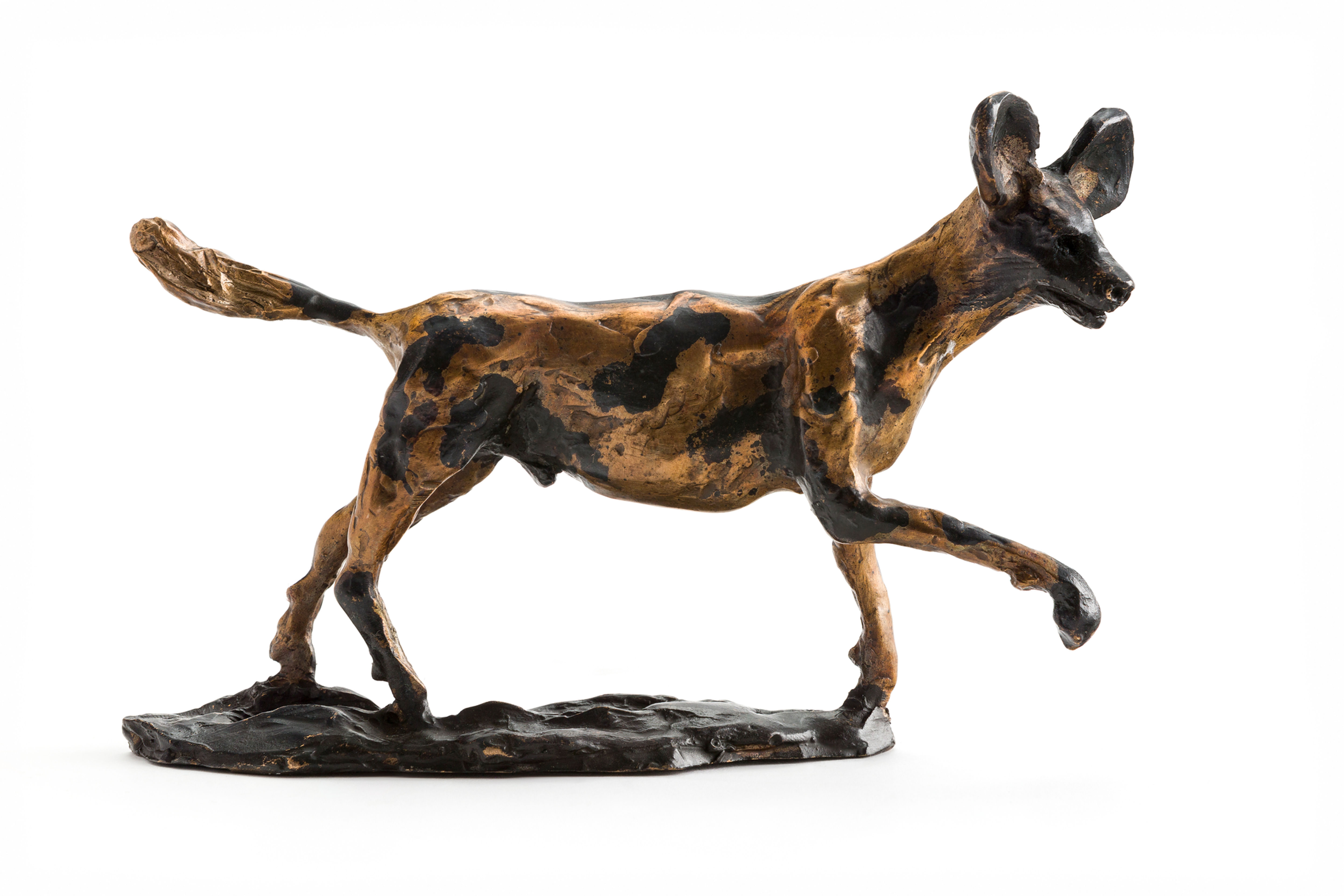 Bronze Sculpture Wild Dog / Leader